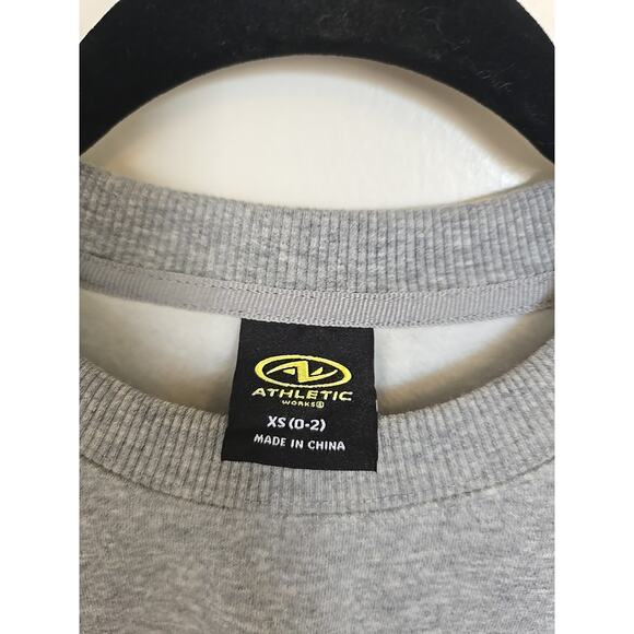 Two Athletic Works XS Crew neck Sweatshirts Black And Grey - Picture 6 of 9